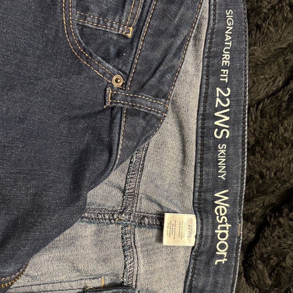 Shein- Westport Dark Blue Skinny Jeans